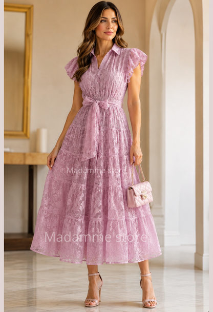 Vestido Reyna del jardín bordado