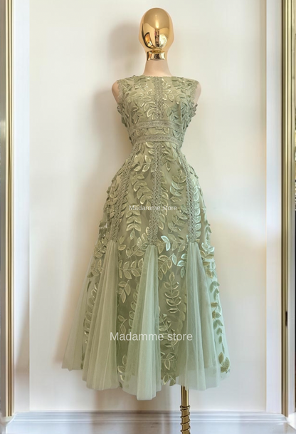 Vestido jardín de salvia