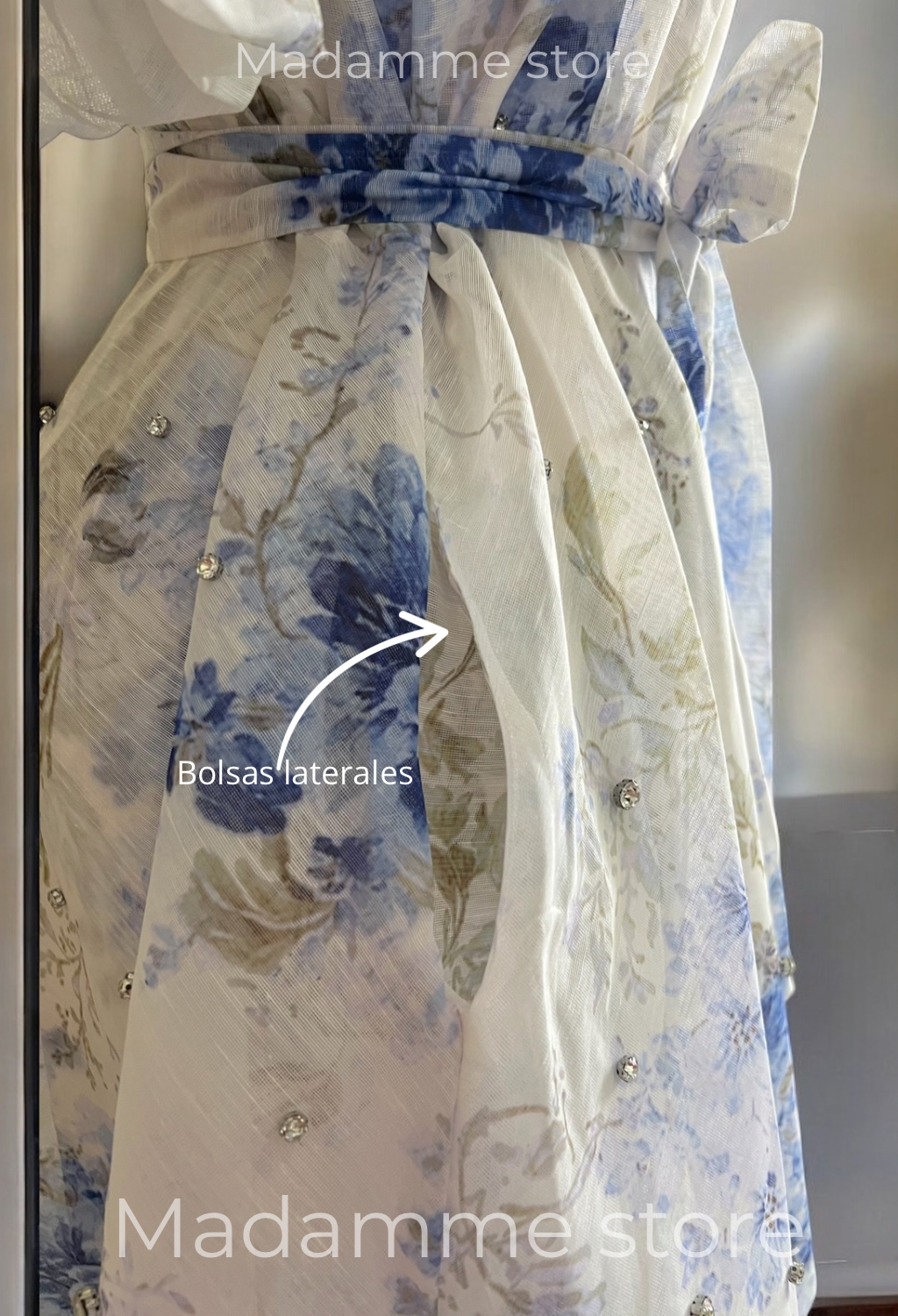 Vestido Pedrería Corto