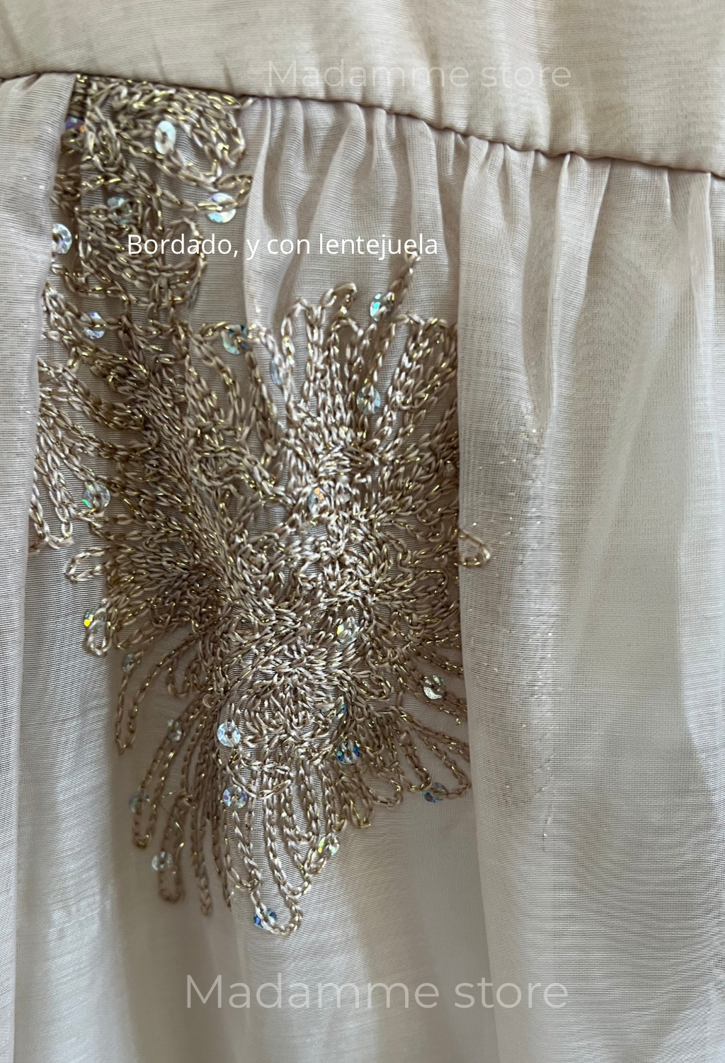 Vestido Oro de Cristal