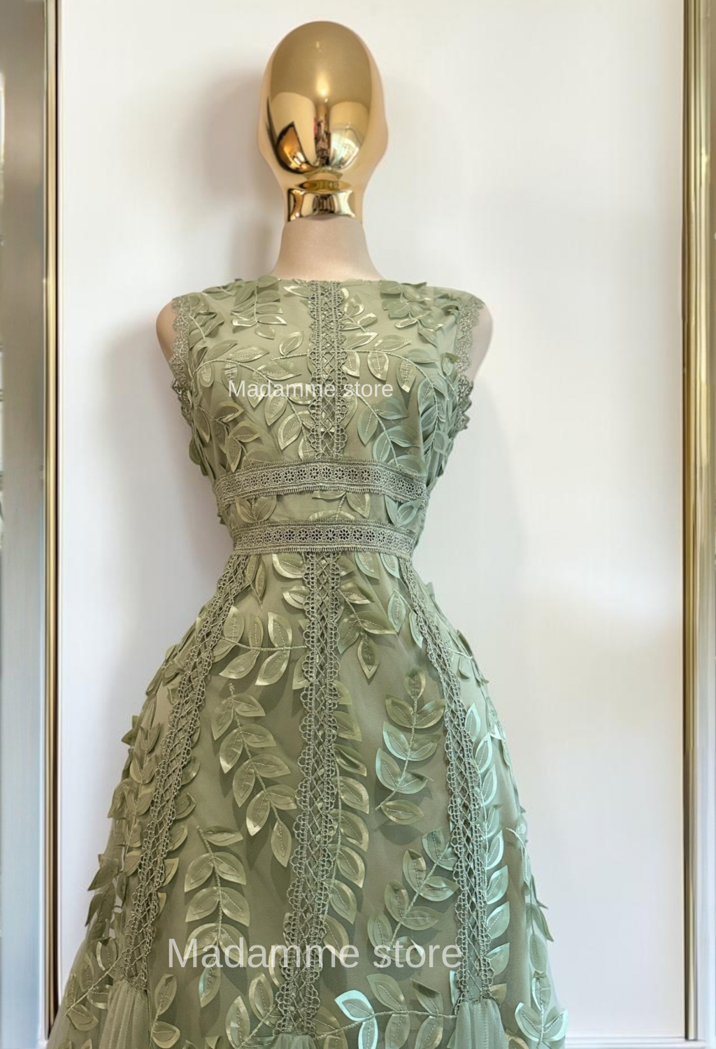 Vestido jardín de salvia