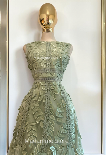 Vestido jardín de salvia