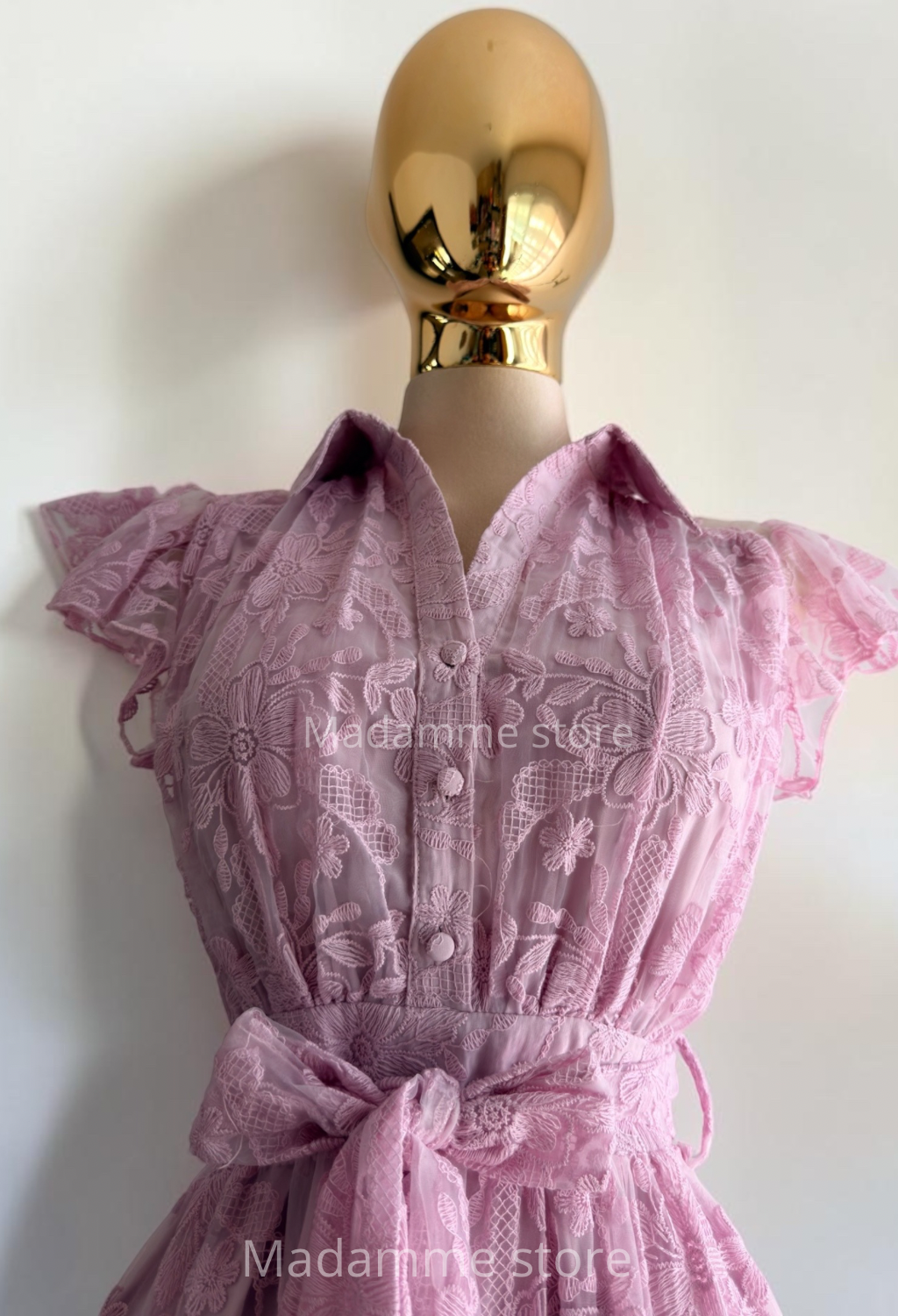 Vestido Reyna del jardín bordado