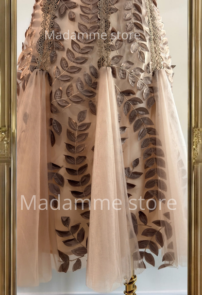 Vestido Romance de Moca