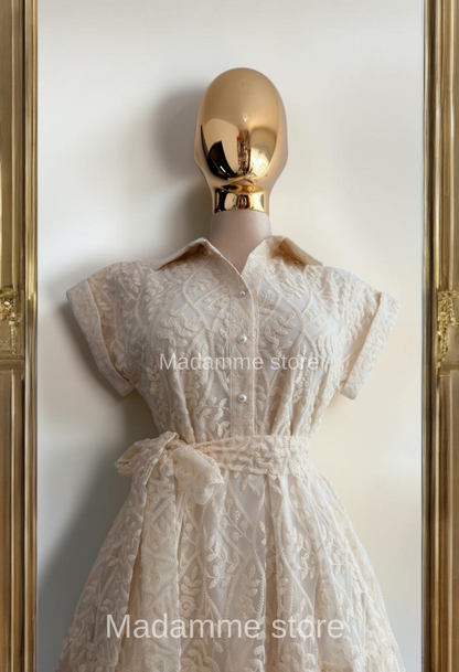 Vestido Del jardín bordado
