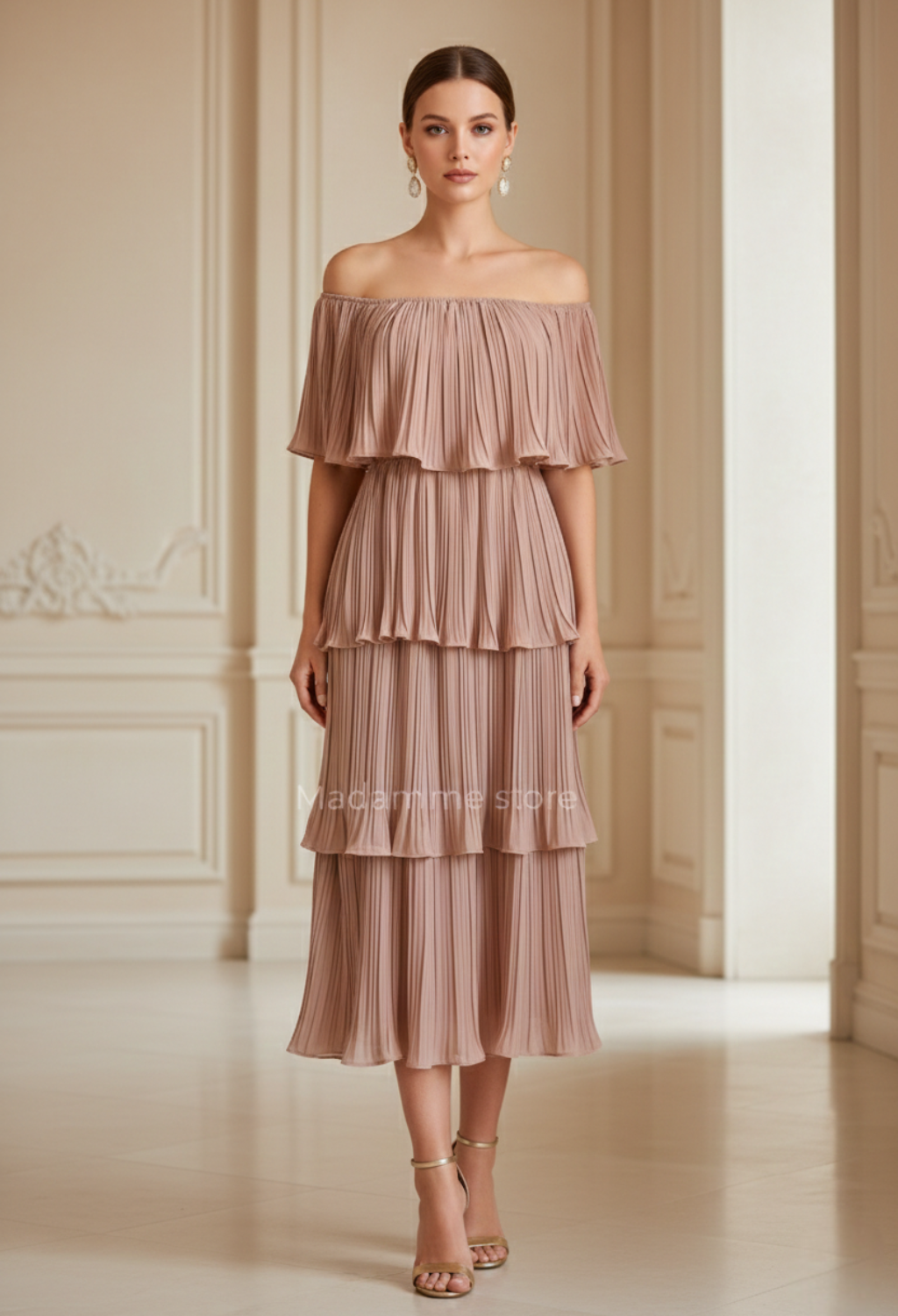 Vestido Taupe Éternel