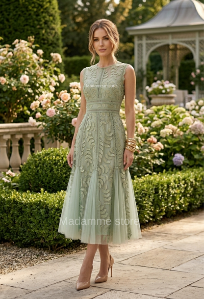Vestido jardín de salvia
