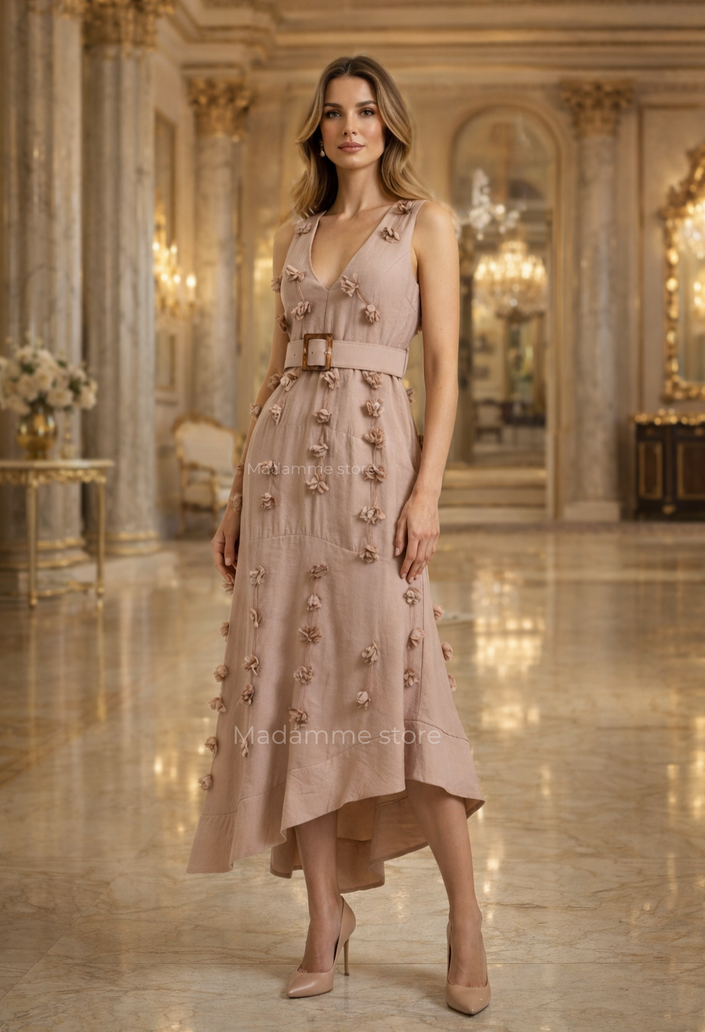 Vestido Movimiento de Rosas