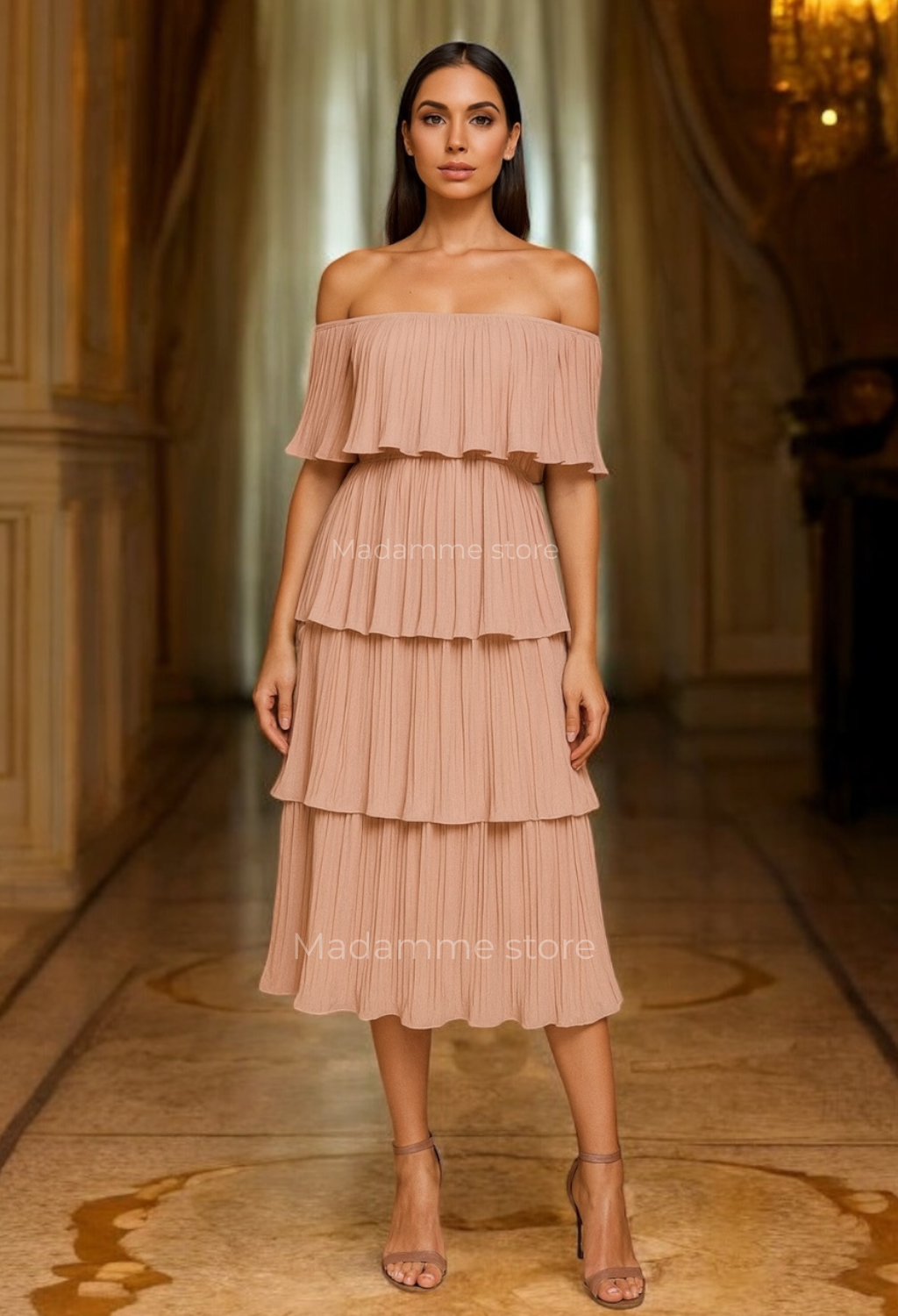 Vestido Taupe Éternel