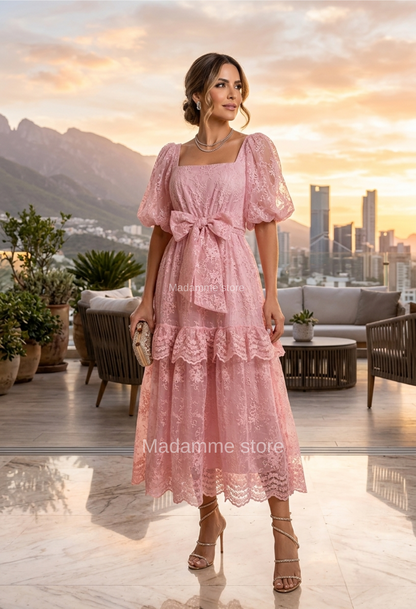 Vestido Diamante Rosa