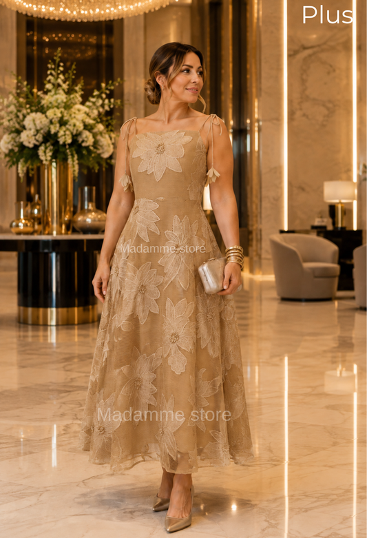Vestido Constanza Taupe