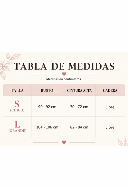 Vestido Doncella de Rosa
