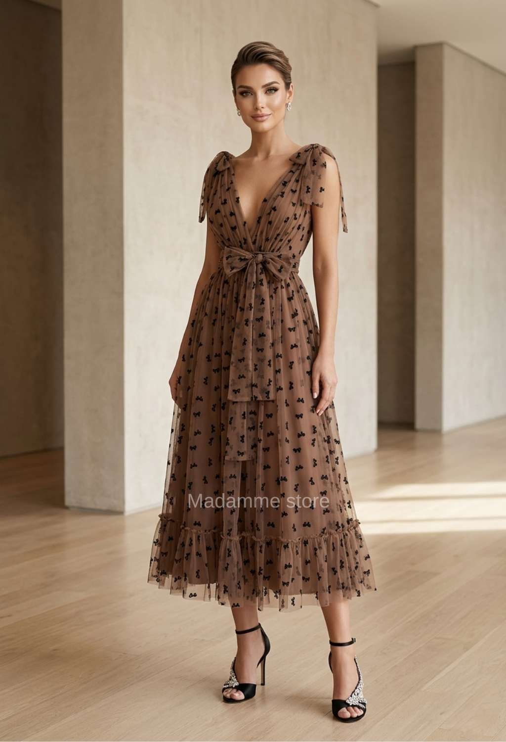Vestido Caricia de Moka