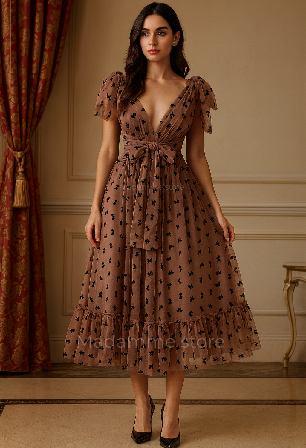 Vestido Caricia de Moka