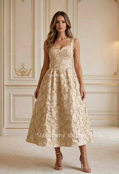 Vestido Romance Dorado